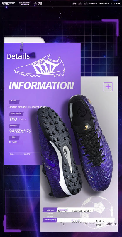 Scarpe da calcio KELME per adulti da uomo Disease Electric 3.0, tacchetti corti MG, scarpe professionali per partite e allenamento, traspiranti