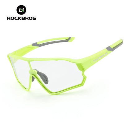ROCKBROS Occhiali da ciclismo polarizzati fotocromatici per bambini con protezione UV400 Occhiali da sole per sport all'aperto Occhiali da bicicletta MTB per bambini