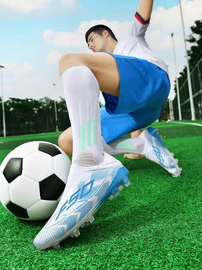 Herren-Fußballschuhe New Society für Rasen, atmungsaktive ultraleichte Outdoor-Sportschuhe für Erwachsene, Fußball-Sneaker für Herren
