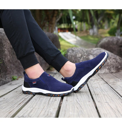 Sapatos desportivos casuais para homem, para caminhadas ao ar livre, acampamento, corrida leve e jogging, mocassins antiderrapantes, sapatos de caminhada, tamanhos grandes 38-50