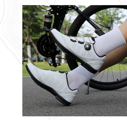 Buty rowerowe unisex Speed – buty wyczynowe SPD do rowerów szosowych z blokadą, oddychające buty MTB do jazdy górskiej i terenowej
