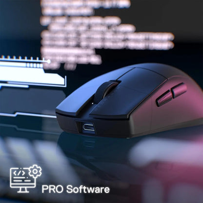Redragon M916 PRO 3 režimų belaidė žaidimų pelė, Hype-Speed 4K apklausos dažnis, 49G itin lengva 26K DPI žaidėjo pelė