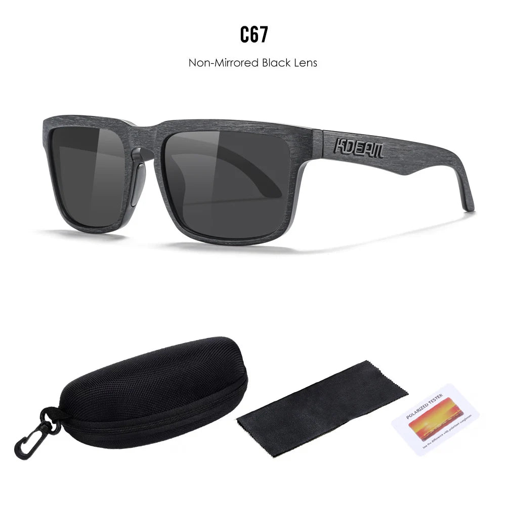 2025 Kdeam Polarized Sunglasses for Men Women Fashion Unisex Brand Trendy Outdoor Eyewear For Couple Mirror red lens