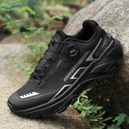 Chaussures de randonnée élégantes pour homme : baskets de trekking résistantes avec doublure moelleuse et chaude pour l'hiver – Chaussures pour homme