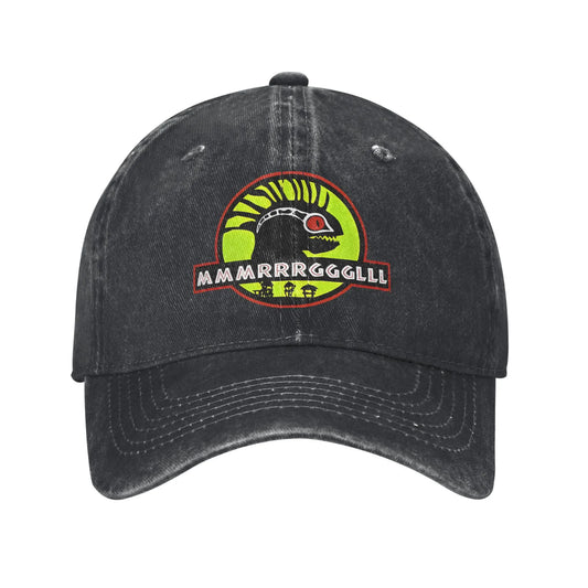 Murloc Park  World of Warcraft Baseball Cap Sun  Outdoor Gym Sunscreen Washed Trucker Hat Women Men Classic Design Baseball Caps
