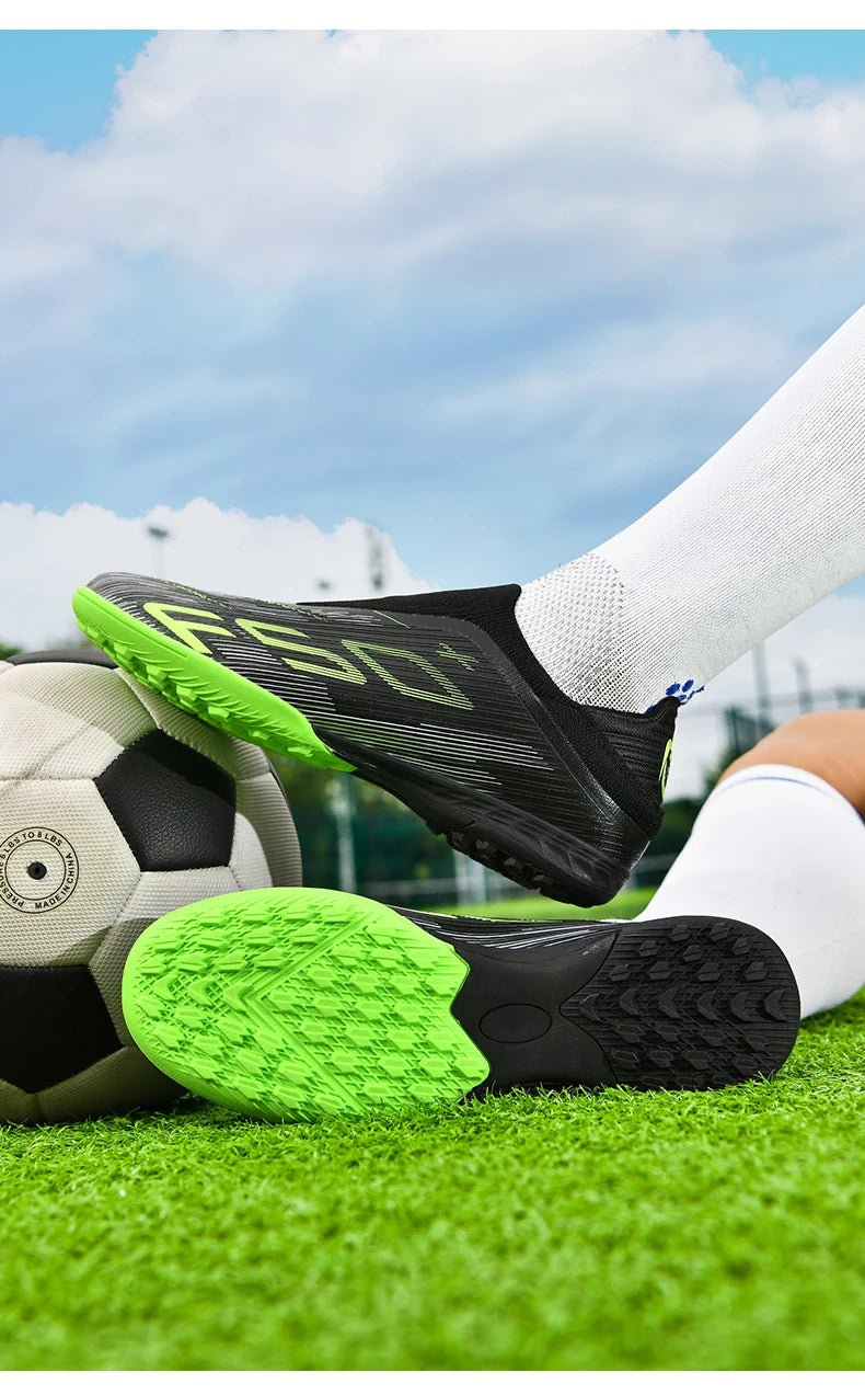 New Men's Soccer Shoes Match Football Boots Sneakers Non-Slip Grass Cleats High-Quality Futsal Indoor Hot-Selling High-Top Outdoor