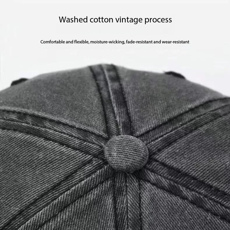 New 2026 high-quality Toyota pure cotton baseball cap with a vintage washed soft-top design, suitable for outdoor cycling and su
