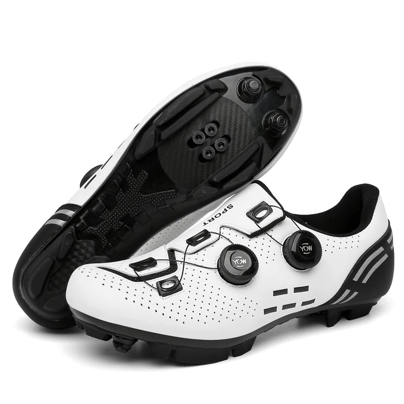 Scarpe da ciclismo di alta qualità da uomo SPD autobloccanti per bici da corsa, scarpe sportive da donna MTB da montagna antiscivolo 36-47
