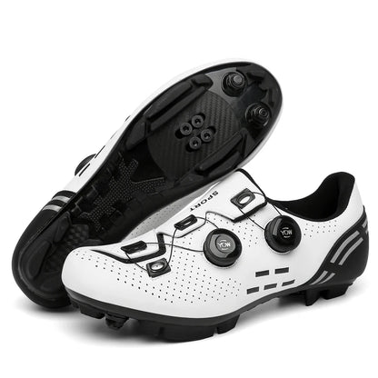 Scarpe da ciclismo di alta qualità da uomo SPD autobloccanti per bici da corsa, scarpe sportive da donna MTB da montagna antiscivolo 36-47