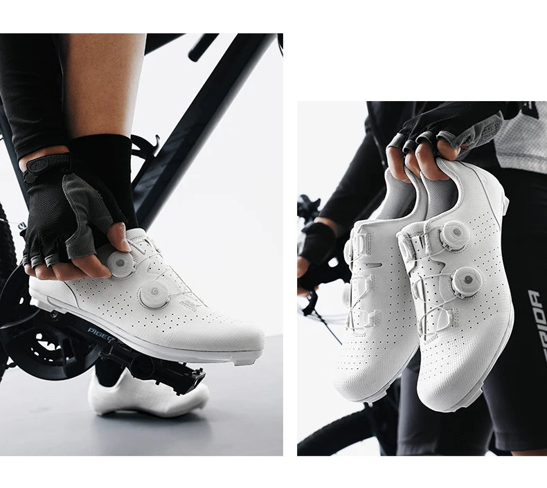 Competition Cycling Sports Shoes Road Bicycle Shoes Unisex Breathable Self-Locking Racing Cycling Shoes