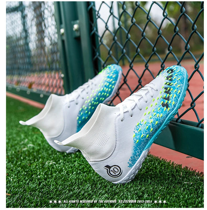 Men Professional Football Shoes Society Cleats Soccer Shoes Original Indoor Football Field Boots Grass Training TF/FG Sneaker