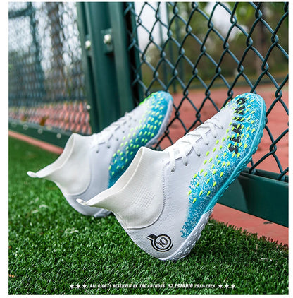 Men Professional Football Shoes Society Cleats Soccer Shoes Original Indoor Football Field Boots Grass Training TF/FG Sneaker
