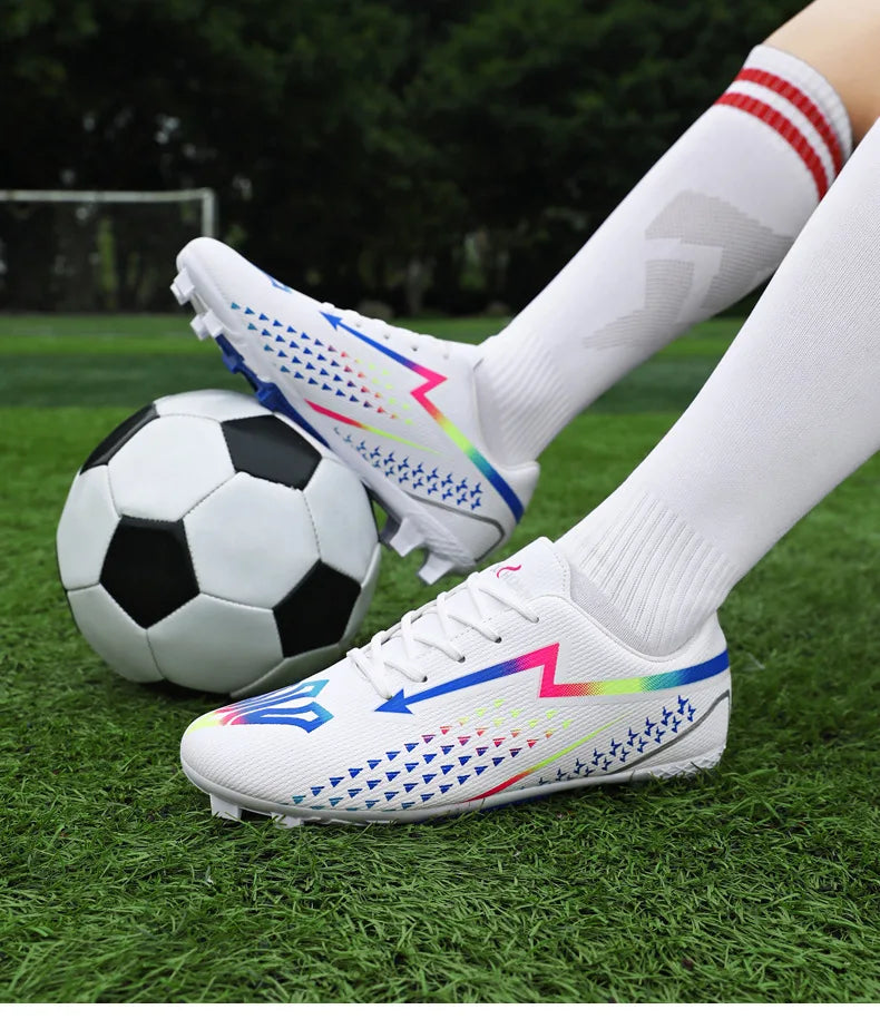 High Quality Men's Soccer Shoes for Society, Ultralight Turf Soccer Cleats Sneakers, Training Football Boots Chuteira Campo Sizes 35-45