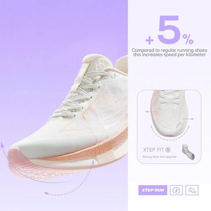 Xtep 2000km 5.0 Jogging Running Shoes For Women Cushion Fashion Color Durable Resistant Elasticity Sole Sneakers 874118110024