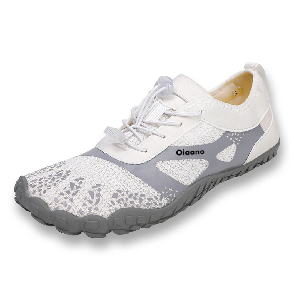Oiaano Barfußschuhe mit breiter Zehenbox, schwarz, für Damen und Herren, Unisex-Sportsneaker, Aqua-Strandschuhe mit weicher Sohle, leicht und atmungsaktiv