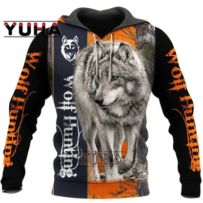 Wolf-Print-Hoodies für Herren, 3D-Hoodies, Marken-Sweatshirts, Jacken, hochwertiger Pullover, modische Trainingsanzüge, Animal-Streetwear für draußen