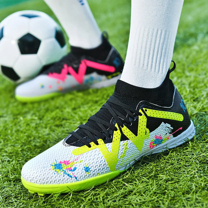 Botte de Football en salle, crampons de Futsal professionnels pour hommes, chaussures de Football pour adultes, durables, confortables, antidérapantes, baskets d'entraînement pour adolescents