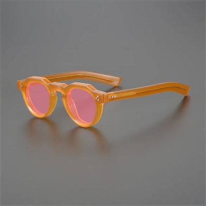 Vintage Polarized Acetate Sunglasses Men Quality Retro Designer Small Sunglasses Women UV400 Handmade Luxury Brand Eyewear