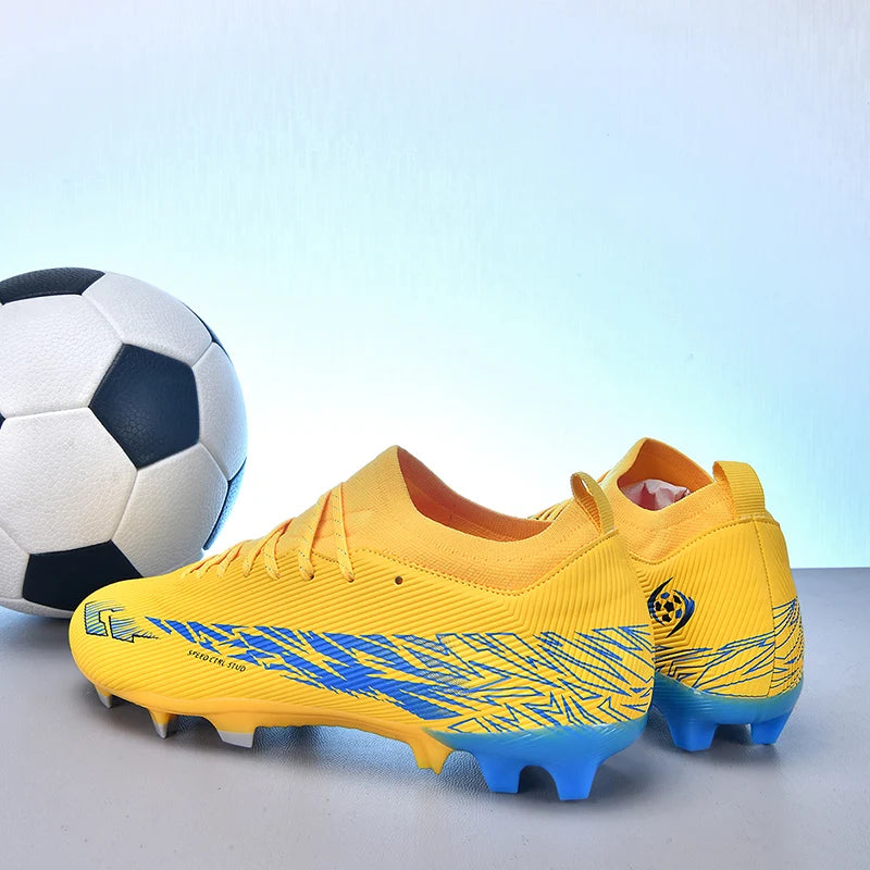 Nouvelles chaussures de football professionnelles pour hommes, chaussures de football antidérapantes, unisexes, respirantes, chaussures de futsal, nouvelles chaussures à crampons, livraison directe, ultralégères