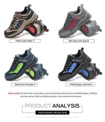 BONA 2023 New Designers Hiking Shoes Trekking Sneakers Men Shoes Man Trekking Walking Mansculino Fishing Camping Jogging Shoes