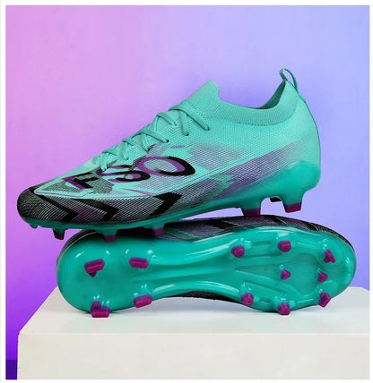 Nouvelles chaussures de football pour hommes, chaussures d'entraînement, crampons longs antidérapants FG, chaussures de football ultralégères, crampons d'extérieur, livraison directe