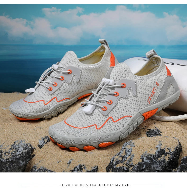 Herren-Watschuhe, Barfuß-Schuhe, schnell trocknende Strandschuhe, Outdoor-Schuhe, rutschfeste Schuhe, Schwimmschuhe für Stromströmungen, Tauchschuhe, Damenschuhe für Wassersport