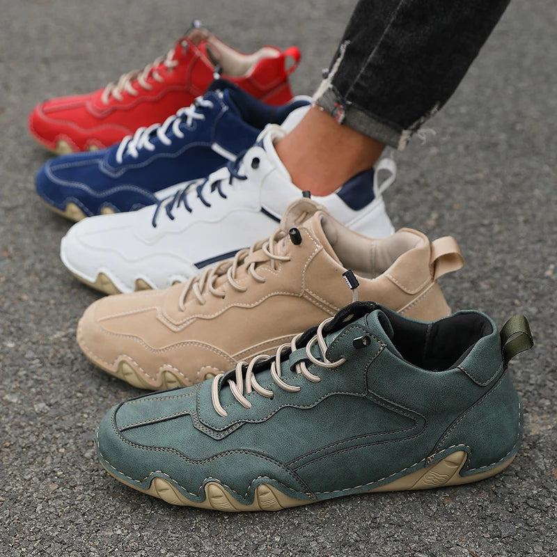 Herren-Freizeitschuhe, bequem, hochwertiges Leder, modisch, lässig, Slipper, Sportschuhe zum Wandern, Facon-Designerschuhe