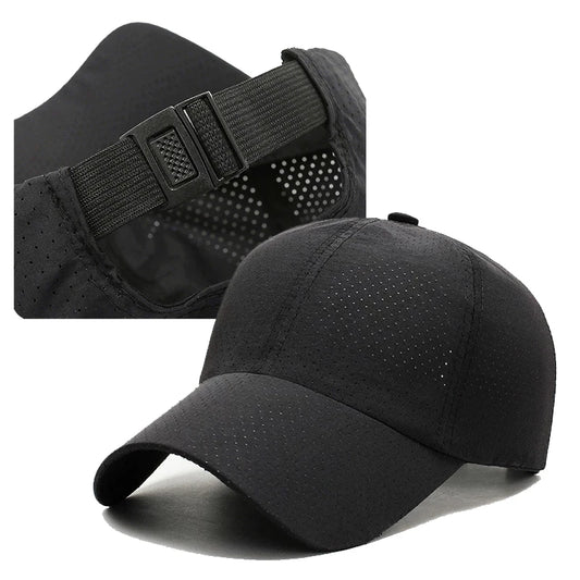 Mesh Quick Dry Cap Men Running Sports Baseball Cap Women Golf Tennis Cap Outdoor Jogging Breathable Sun Hat