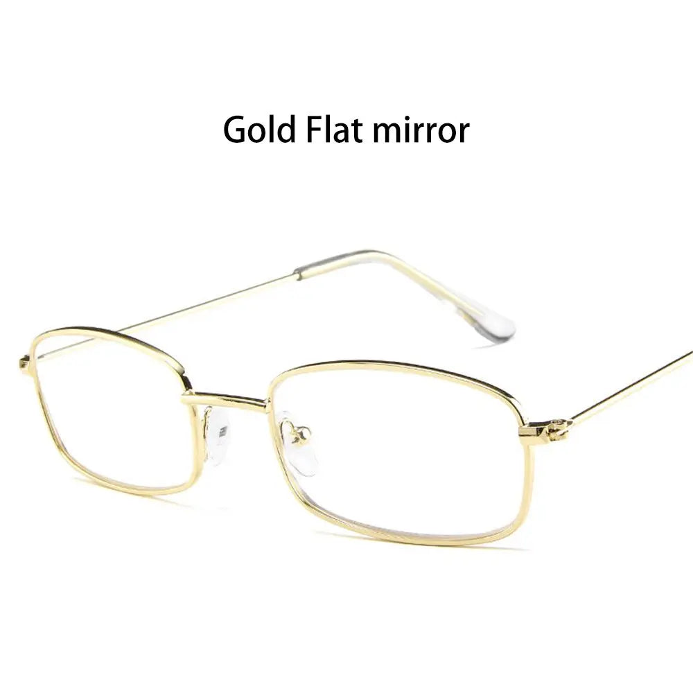 Small Rectangle Sunglasses Women Metal Square Vintage Sun Glasses Brand Designer Men Retro 90s Trendy Gradient Eyewear Shades