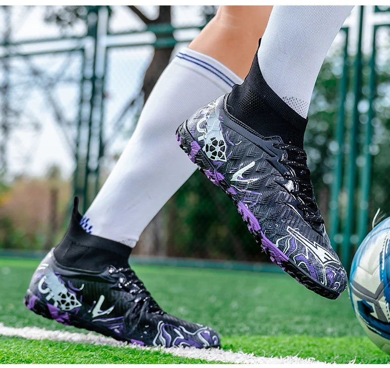Sapatilhas de futebol profissional para homem, sapatilhas com pitões, sapatilhas de futebol originais, botas para campo de futebol de interior, treino em relva, TF/FG, ténis