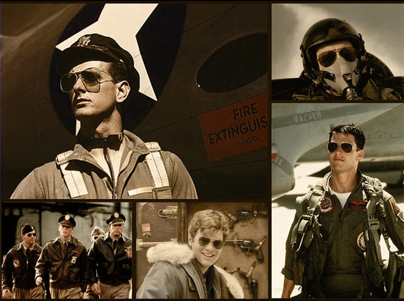 RE Sunglasses Man American Army Military Aviation Pilot Sun Glasses Glass Lens Woman Luxury Brand Vintage Metal Titanium Frame