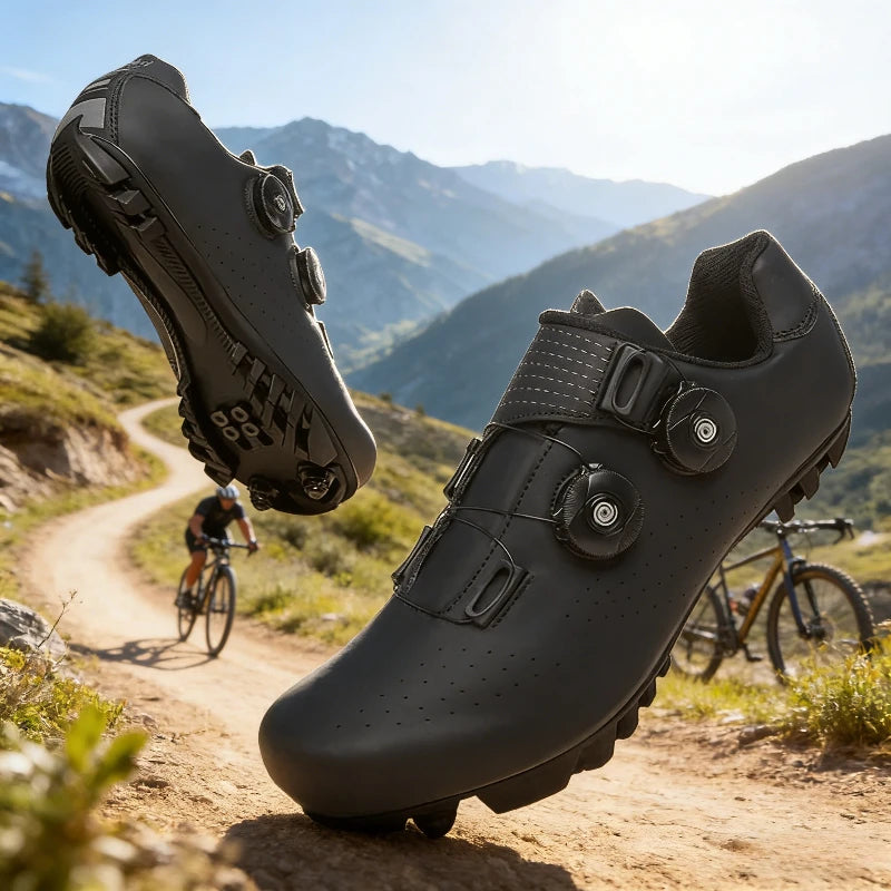 Pánské cyklistické boty vhodné pro horské sporty, se samozamykacími pedály, dámské MTB cyklistické boty, prodyšné cyklistické boty
