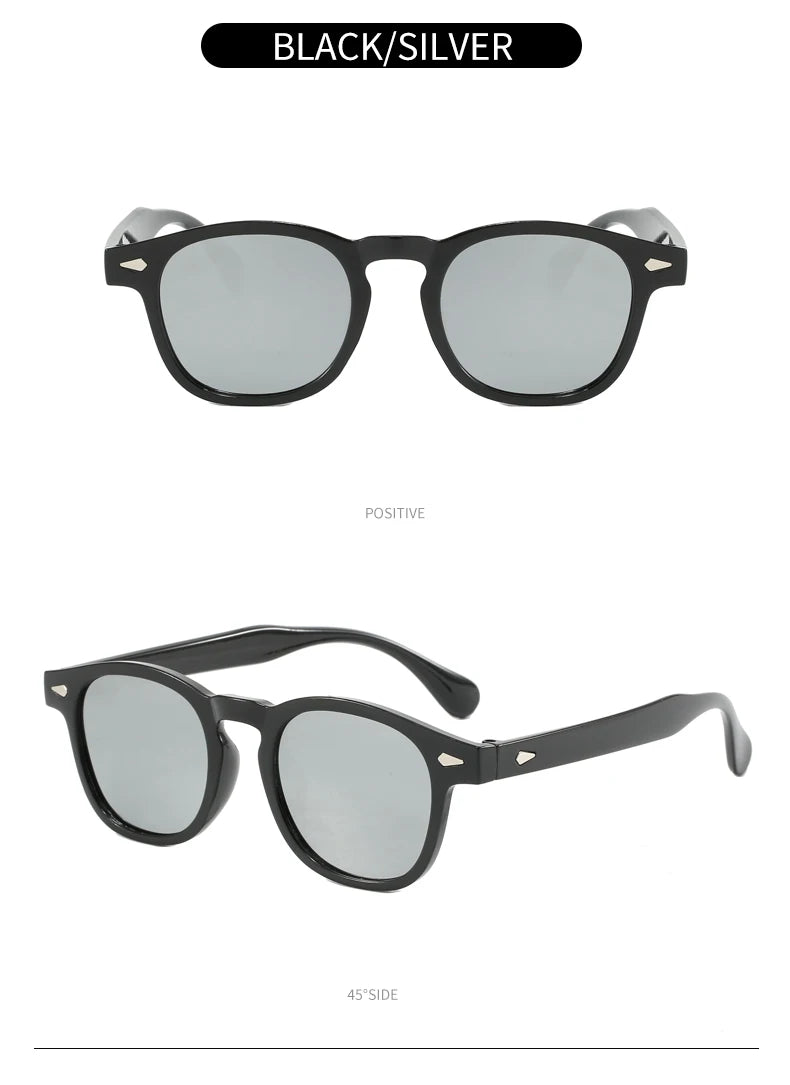 Vintage Oval Classic 4 Small Ding Stylish Decorative Sunglasses for Men and Women