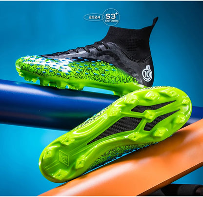 Men Professional Football Shoes Society Cleats Soccer Shoes Original Indoor Football Field Boots Grass Training TF/FG Sneaker
