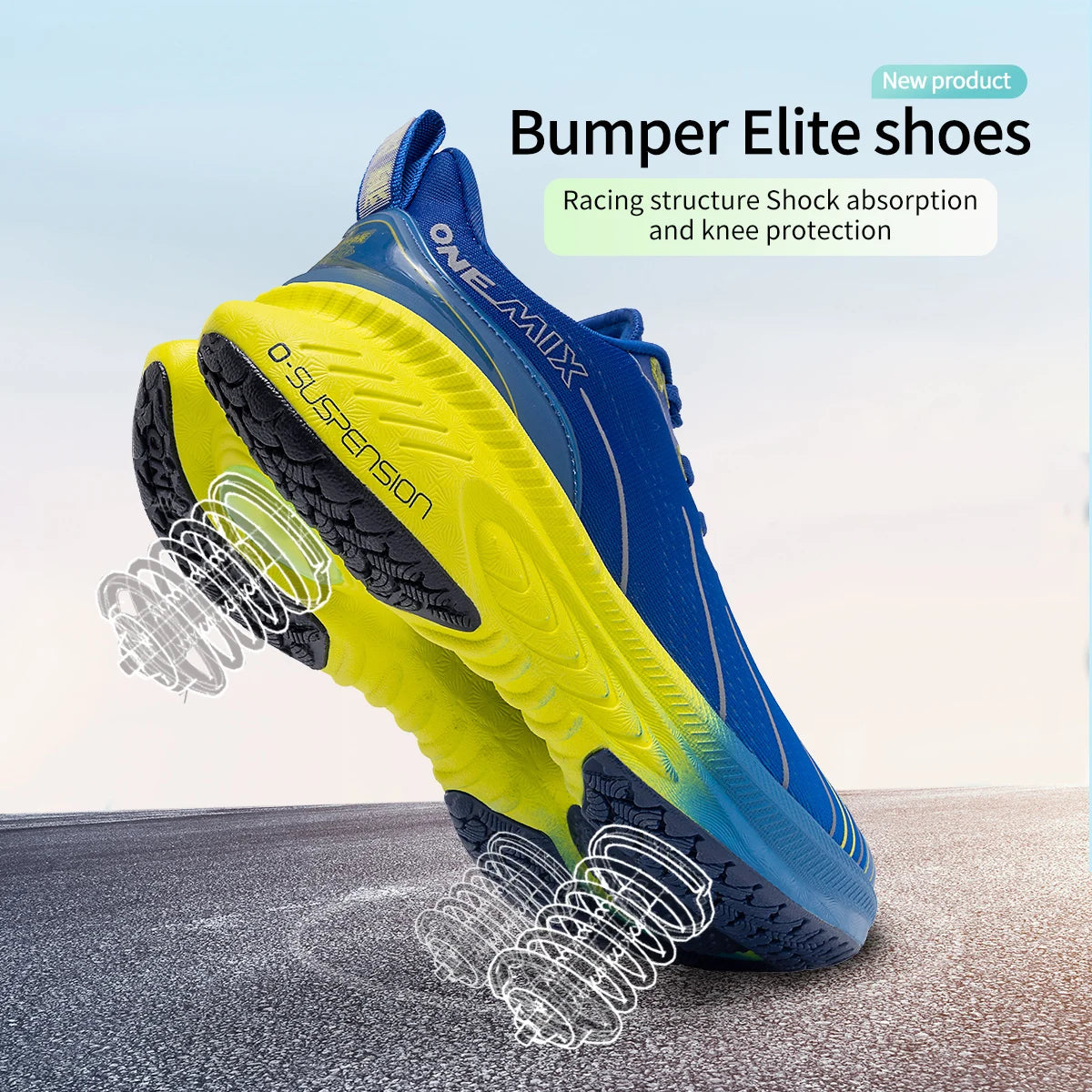 Zapatillas de running ONEMIX para hombre: zapatillas deportivas para fitness al aire libre, antideslizantes, con amortiguación, ultraligeras, con sujeción y cómodas. Zapatillas deportivas para hombre.