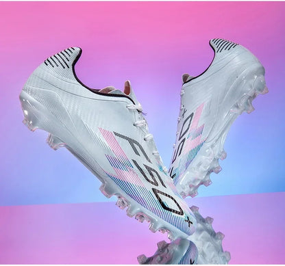 Nouvelles chaussures de football pour hommes, chaussures d'entraînement, baskets de match, chaussures de football pour terrain en herbe, chaussures de sport professionnelles antidérapantes, ultra-légères, unisexes.