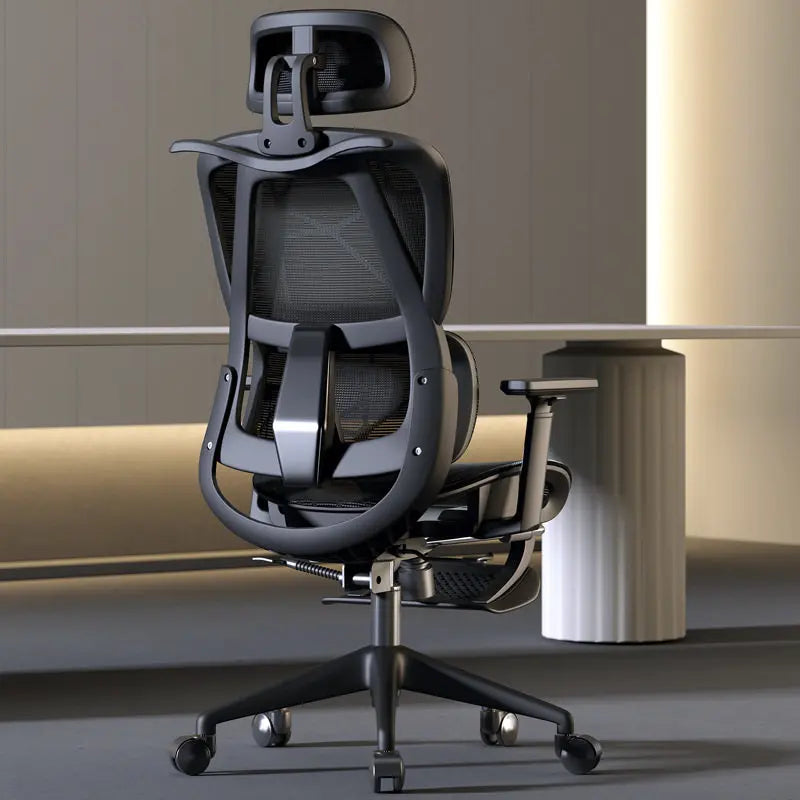 Chaise de bureau ergonomique confortable pour la maison, chaise de travail assise longue durée, chaise de bureau pour l'étude et l'e-sport