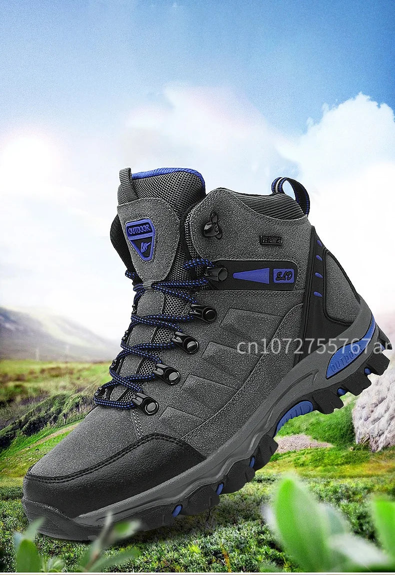 Couples Outdoor Hiking Shoes Comfortable Wear-Resistant Camping Climbing Mountain Shoes Breathable Sports Shoes Camping Boots