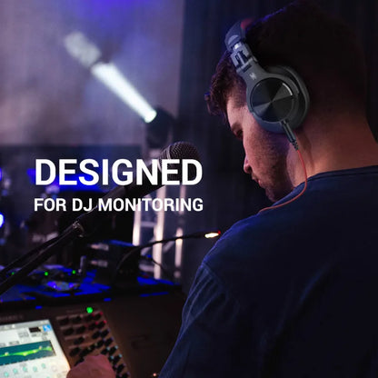Auscultadores DJ de Estúdio Over-Ear com Fio OneOdio com Microfone – Headset de Mistura e Monitorização com Driver de 40mm para Gaming e Gravação