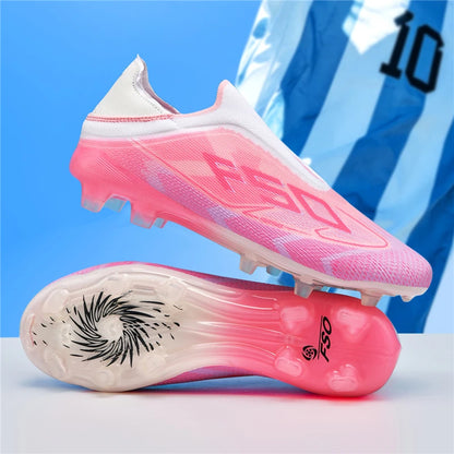 Nouvelles chaussures de football pour hommes, chaussures de sport, chaussures de soccer, haute qualité, ultralégères, haute tige, respirantes, futsal, antidérapantes, pour match en extérieur