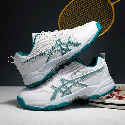 Herren Damen Badmintonschuhe Tischtennisschuhe für Volleyball Handball Sport-Sneaker rutschfest aus Mesh atmungsaktiv für das Training auf dem Spielfeld