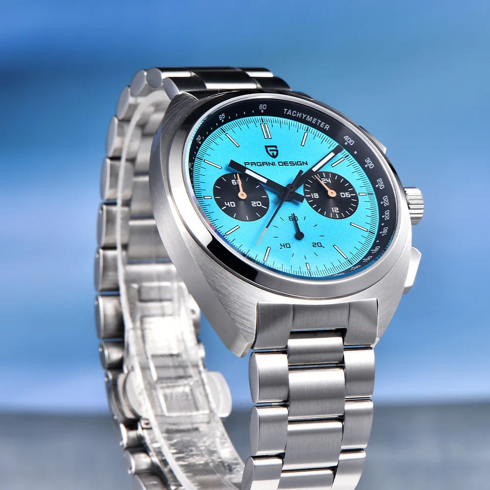 2026Pagani design watch luxury men's quartz watch speed men's chronograph top brand all-steel sapphire diving relógios masculino