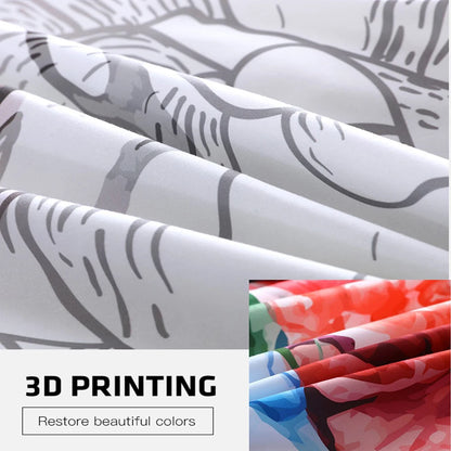 Ball Printing Quilt Cover King Size Football Basketball Sports Bedding Set Double Single Home Textile