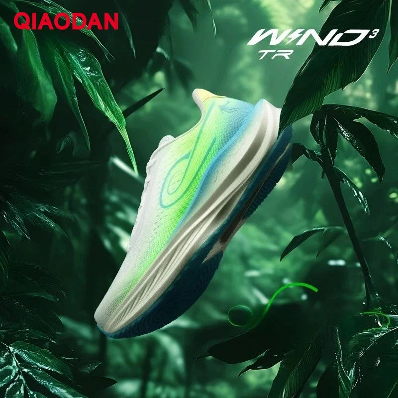 QIAODAN WIND 3TR Men's Marathon Running Shoes 2026 Thick Sole Cushioning Sport Shoes Male Gym Lightweight Sneakers QDB023252297