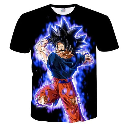Herre-T-shirts Dragon Ball Z-T-shirt Drengetøj Børnetøj Sommer T-shirts med korte ærmer Børnetøj med tegneseriefigurer T-shirts til baby-drenge