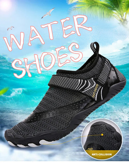 Herren Damen Wasserschuhe Aqua-Schuhe Drainage-Schuhe Strandsport Schwimmsandalen Schnelltrocknend Bootfahren Barfuß Tauchen Angeln Surfen Sneaker