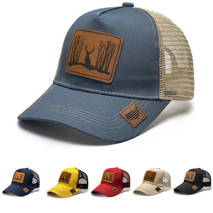 Fashion Leathers Luxury Baseball Caps Female Male Sport Visors Snapback Cap Sun Hat Gorras Hombre Designer Trucker Hat men cap