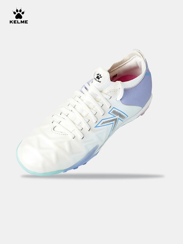 Chuteiras de treino Kelme para homem Tf Broken Nails, para relva artificial, antiderrapantes, para jovens, em pele de bezerro, para competição