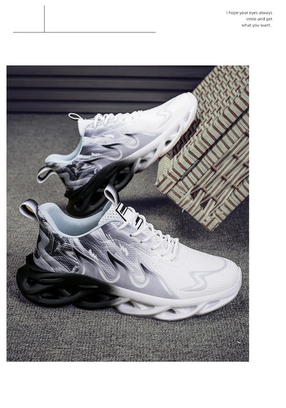 Men Running Shoes Breathable Mesh Sports Shoes Cushion Casual Sneakers Lightweight Comfortable Tennis Shoes Athletic Footwear