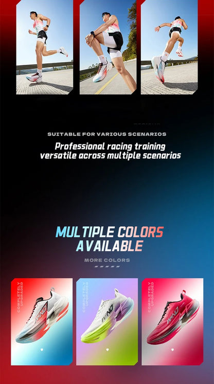 QIAODAN WIND 4PRO Maratonské boty s karbonovou deskou Pánské profesionální závodní tenisky Prodyšné běžecké sportovní boty QDB023262291